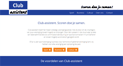 Desktop Screenshot of club-assistent.nl