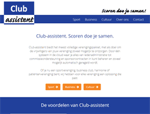Tablet Screenshot of club-assistent.nl